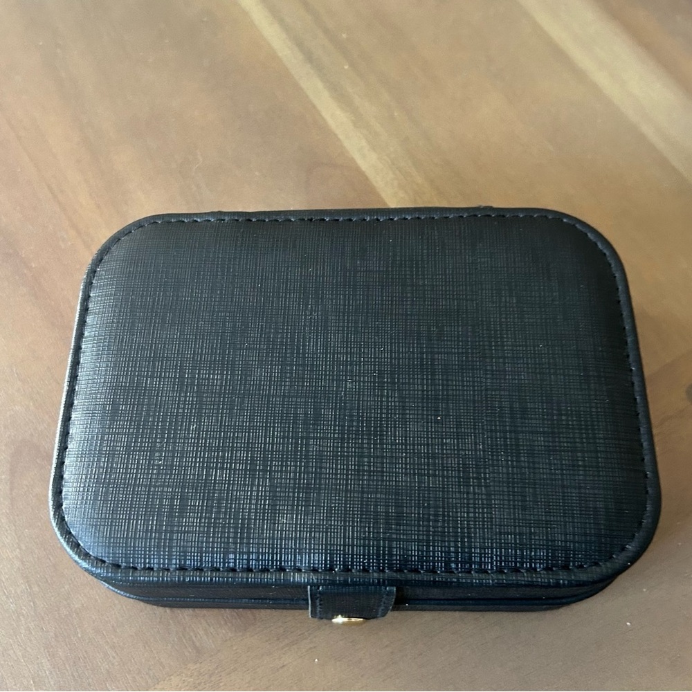 Black Textured Jewelry Box